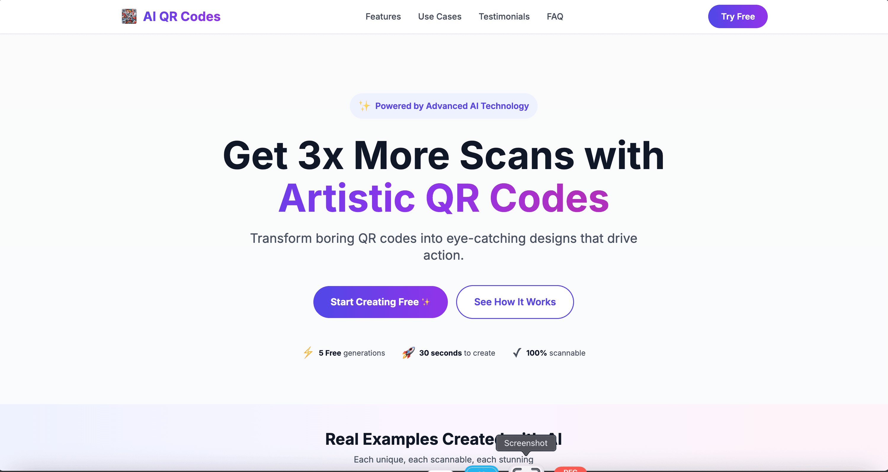 Ai Qr Codes Image Generation tool preview