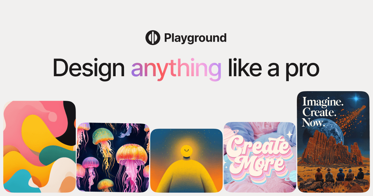 Playground Ai Image Generation tool preview