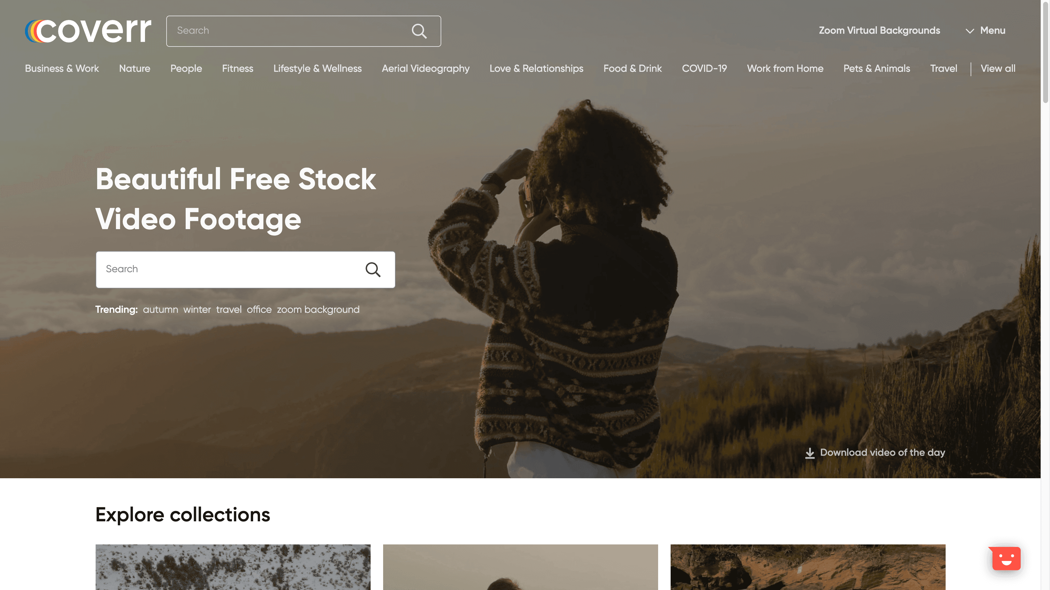 Coverr Video & Animation tool preview