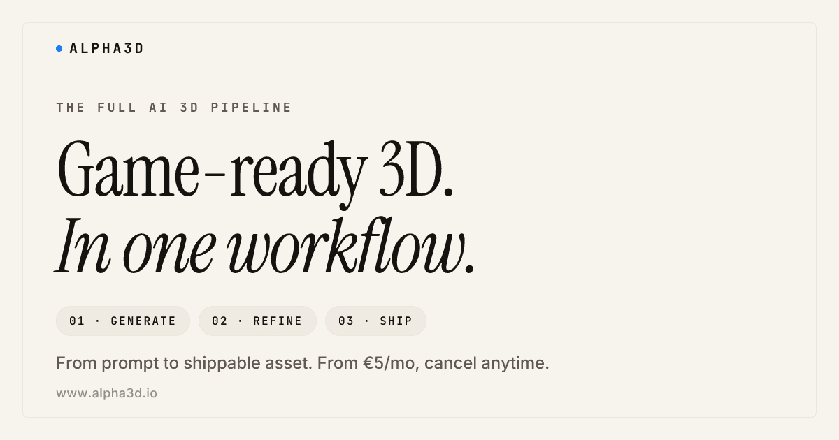 Alpha3d Io 3D & Modeling tool preview